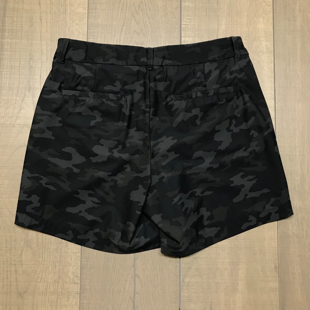 Spanx Sunrise Shorts Womens Size M Black Camo Lightweight Pull on Stretch Casual - Picture 2 of 11